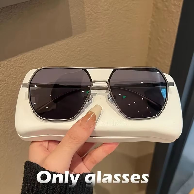 DriveShade Photochromic Polarized Square Sunglasses  Metal Frame Unisex 7