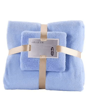 LuxeSoft Coral Velvet Bath Towel Set  Super Absorbent QuickDry 2Piece Collection 6