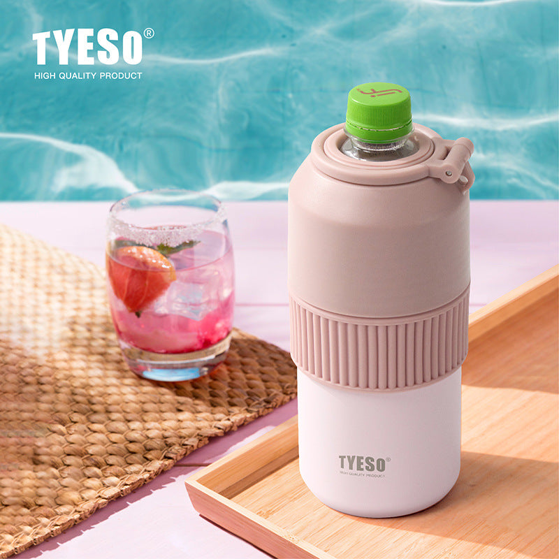 Tyeso HighPerformance Portable Insulated Cold Drink Bottle Large Capacity Lightweight Tumbler Outdo 3