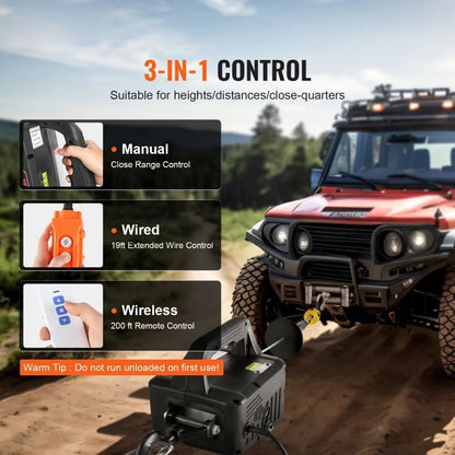 Portable Power Winch Crane Electric Hoist Winch Lifting Height Manual Wired And Wireless Remote Con