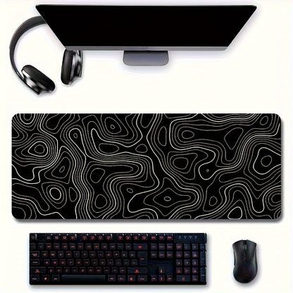 Large Mouse Pads For Desk, Gaming Mouse Pad, Extended Mouse Pad, Mouse Pad with Stitched Edges and Non-Slip Rubber Base