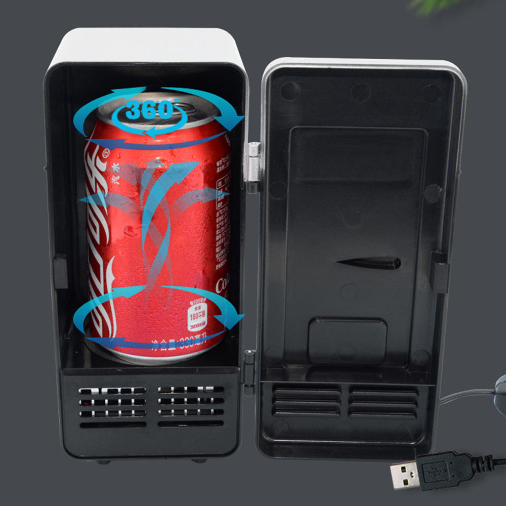 Portable USB Refrigerator Mini Beverage Cooler Drink Cans Warmer Laptop Car PC Cooler 2