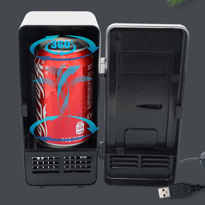 Portable USB Refrigerator Mini Beverage Cooler Drink Cans Warmer Laptop Car PC Cooler 2