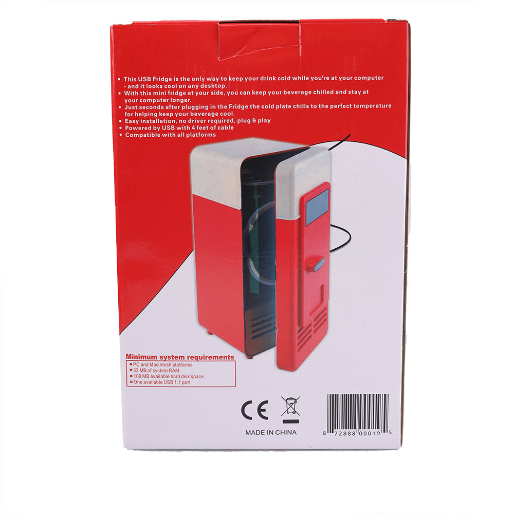 Portable USB Refrigerator Mini Beverage Cooler Drink Cans Warmer Laptop Car PC Cooler 4