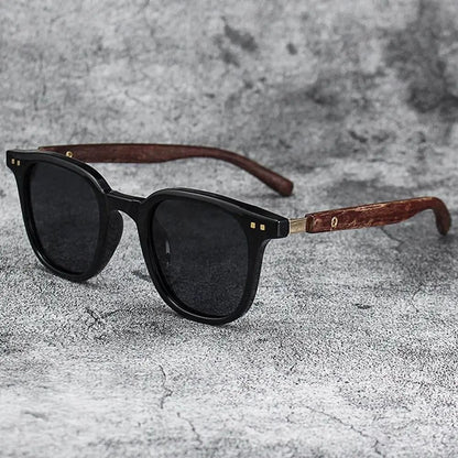 Wood Grain Retro Sunglasses For Men And Women 7