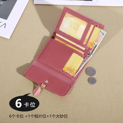 Minimalist Credit Card Holder Trifold Clutch Coin Purse Womens Casual Wallet 1