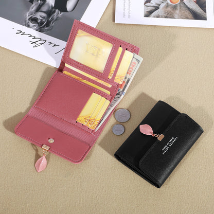Minimalist Credit Card Holder Trifold Clutch Coin Purse Womens Casual Wallet 4