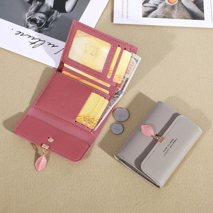 Minimalist Credit Card Holder Trifold Clutch Coin Purse Womens Casual Wallet 5