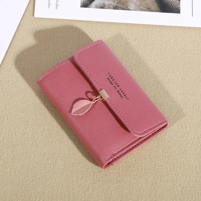 Minimalist Credit Card Holder Trifold Clutch Coin Purse Womens Casual Wallet 9