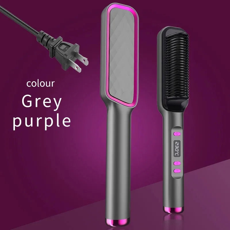 Electric Hot Straight Hair Straightener Comb Multifunctional Negative Ion AntiScalding Styling Tool 5