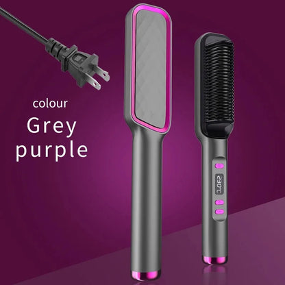 Electric Hot Straight Hair Straightener Comb Multifunctional Negative Ion AntiScalding Styling Tool 5
