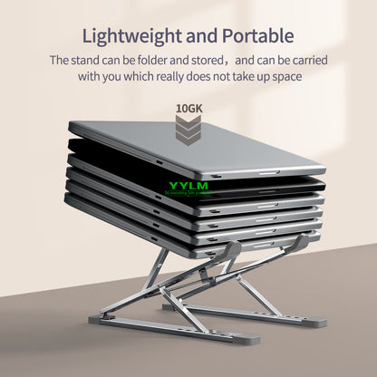 Adjustable Portable Laptop Stand Aluminum For Macbook Cooling Stand Foldable More Stable Notebook H 3