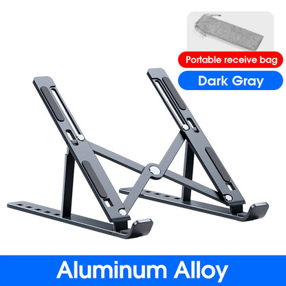 Adjustable Portable Laptop Stand Aluminum For Macbook Cooling Stand Foldable More Stable Notebook H 8