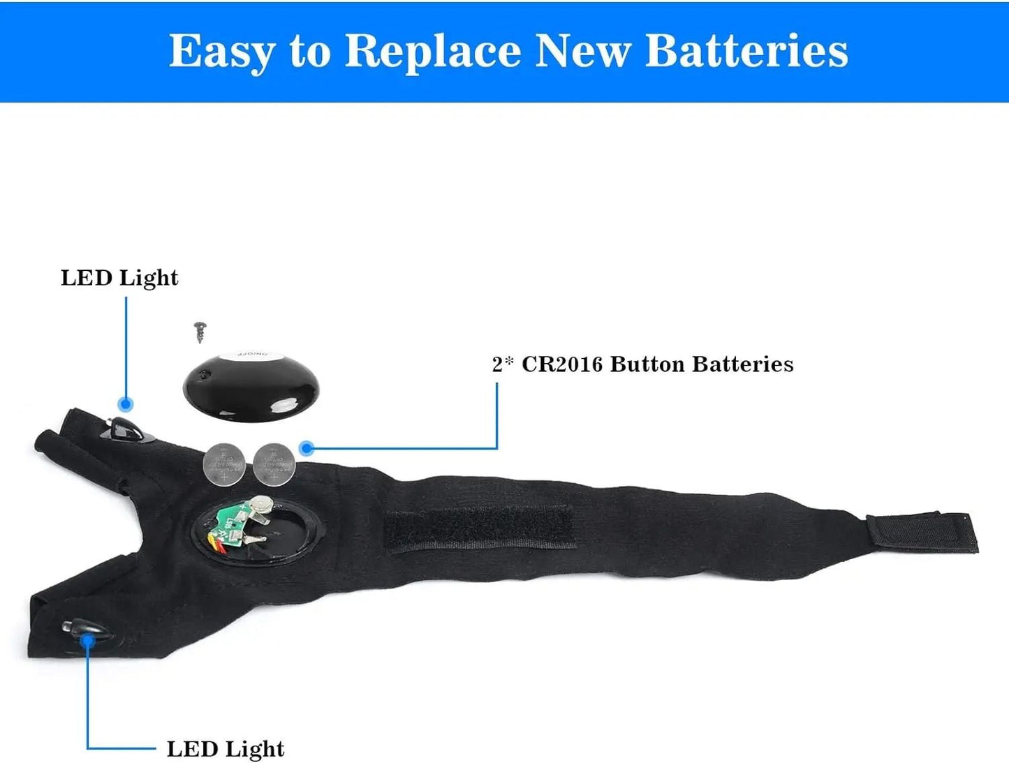 LED Half Finger Flashlight Gloves For Hands Free Night Work And Outdoor Activities 6