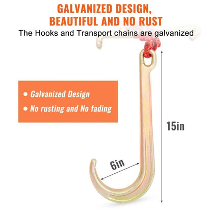DOT Certified V Chain Bridle High Lbs Working Load Limit Tow Chain Galvanized Coating Manganese Ste