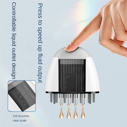 Vibrating Scalp Comb For Hair Growth Applicator Liquid Serum Oil Nourish Mini Scalp Medicine Comb W 2