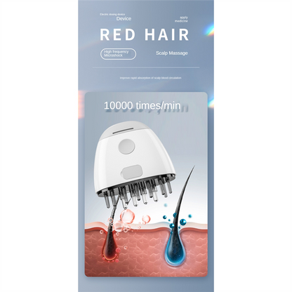 Vibrating Scalp Comb For Hair Growth Applicator Liquid Serum Oil Nourish Mini Scalp Medicine Comb W 5