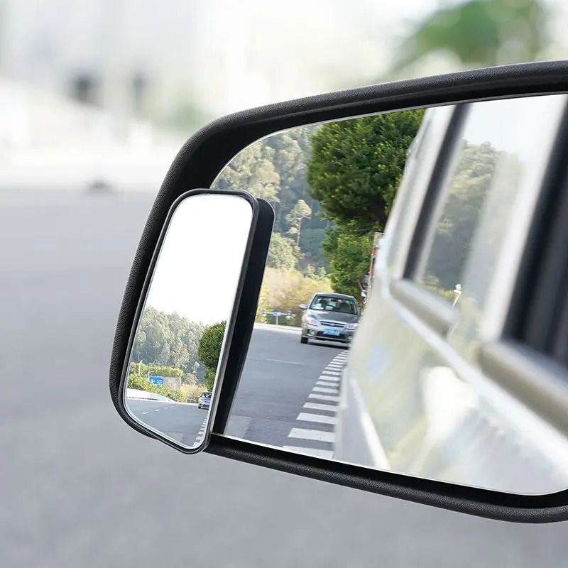 Adjustable Blind Spot Mirror Set For Wide Angle Car Rearview Safety 5