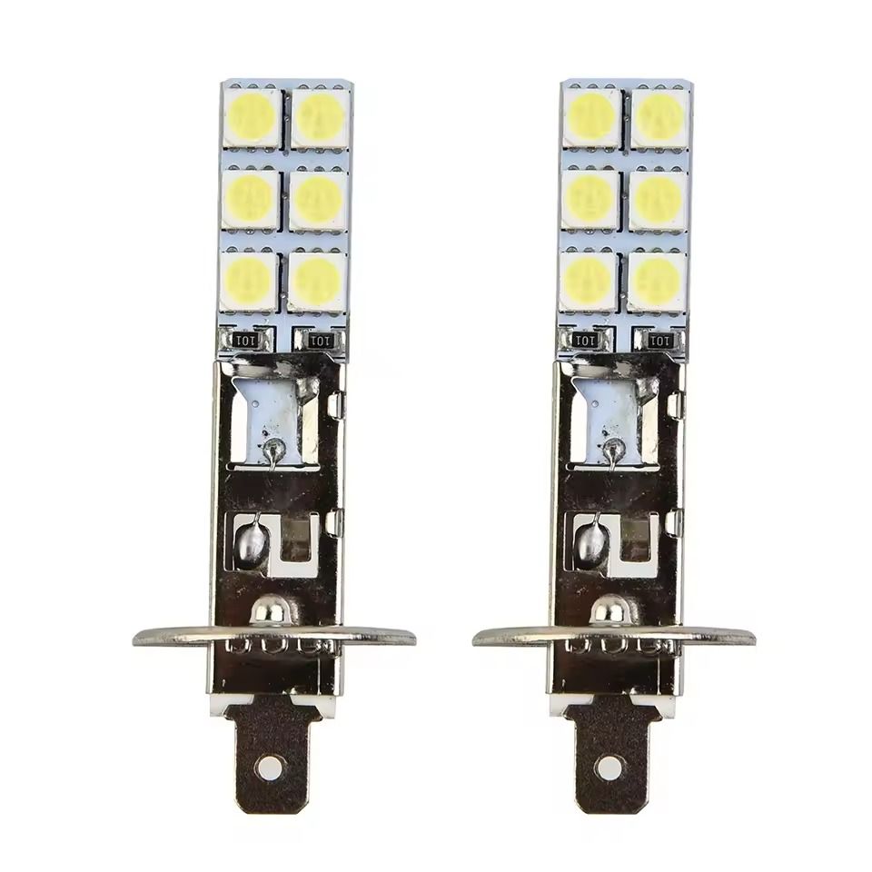 H1 Super White LED Headlight Fog Light Bulbs Kit 4