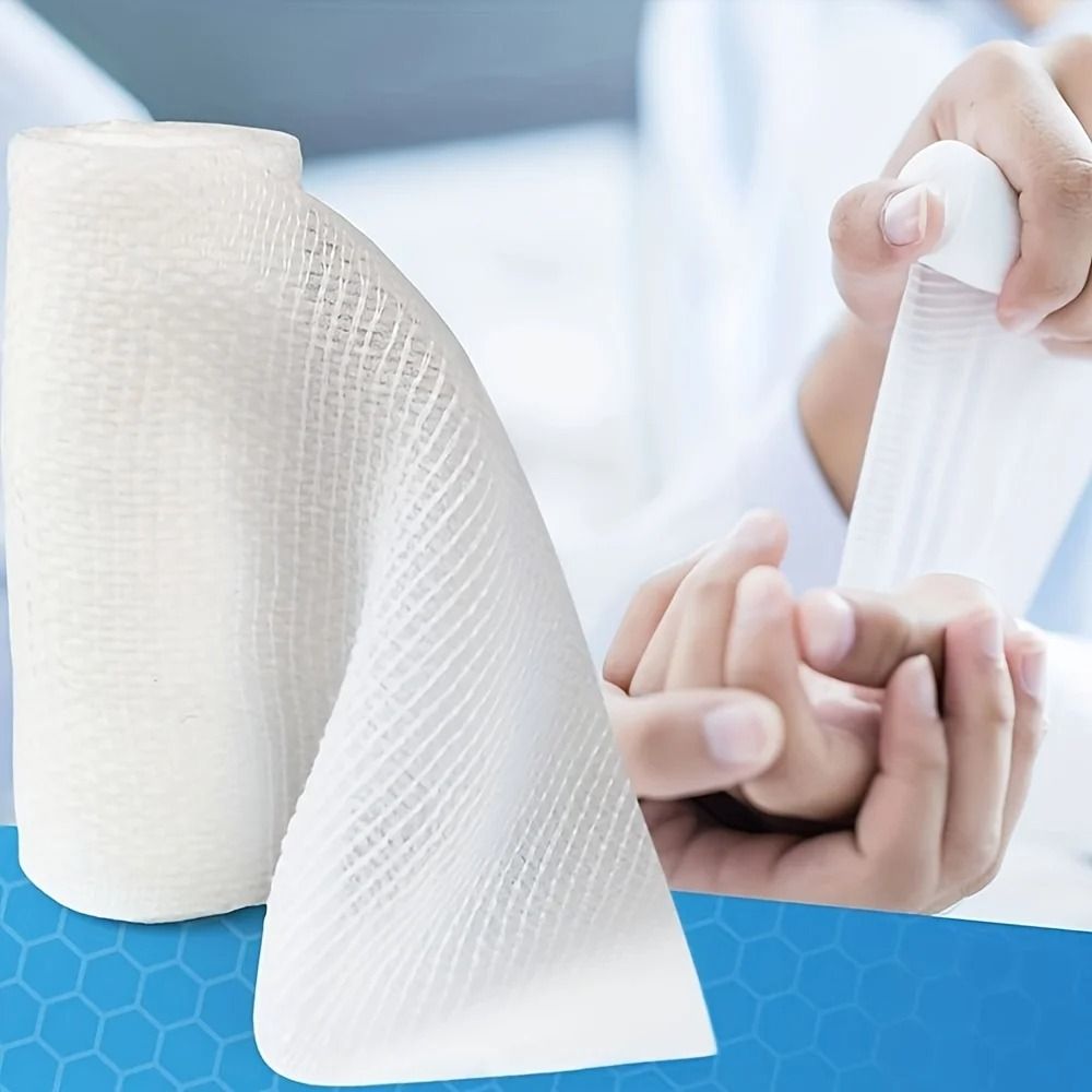Breathable Gauze Bandage Rolls Flexible Multipurpose Wrap 1
