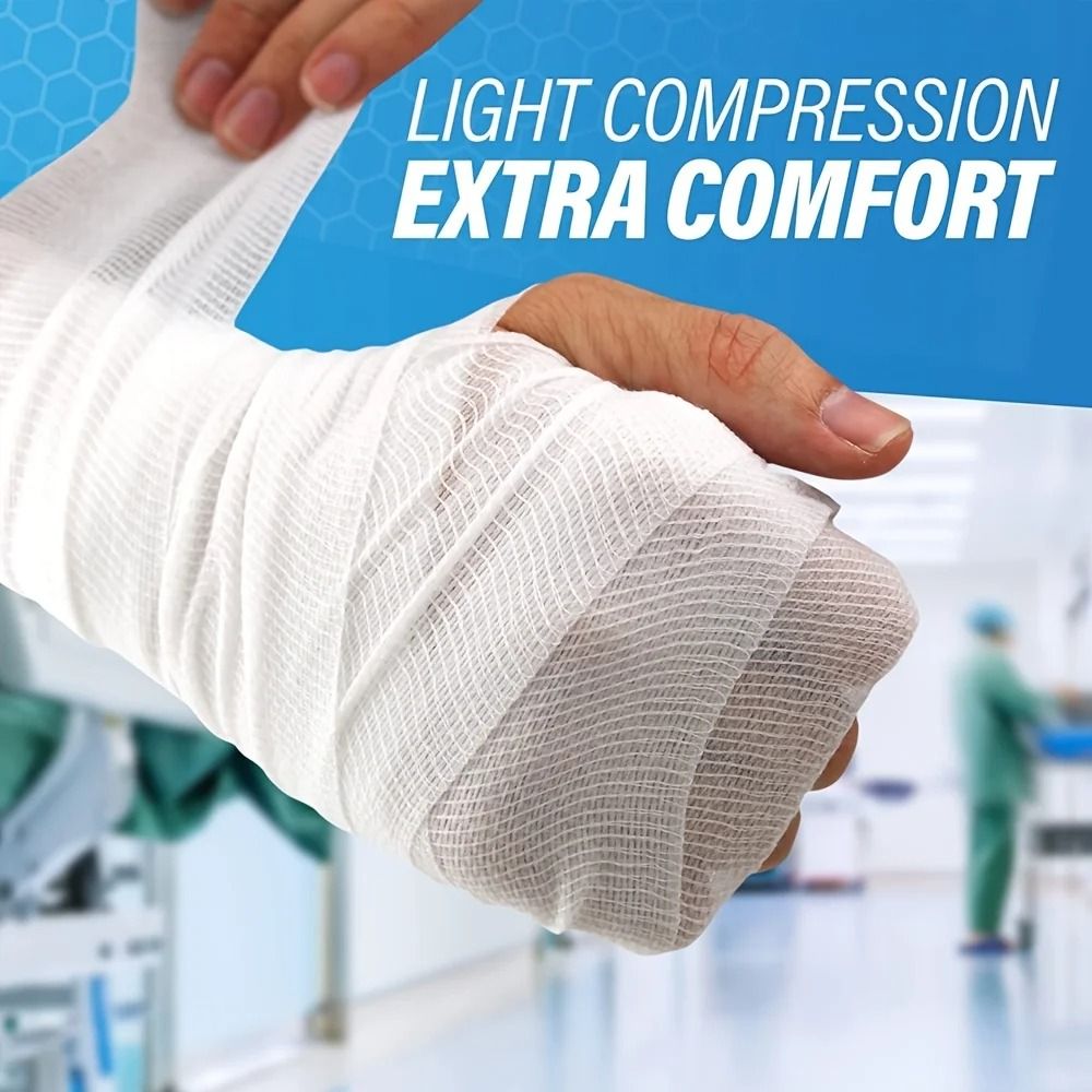 Breathable Gauze Bandage Rolls Flexible Multipurpose Wrap 3
