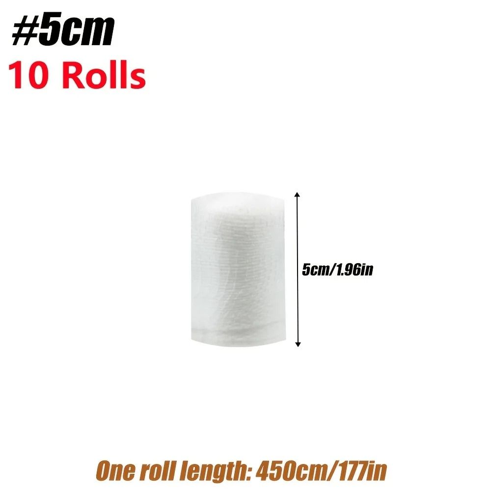 Breathable Gauze Bandage Rolls Flexible Multipurpose Wrap 7