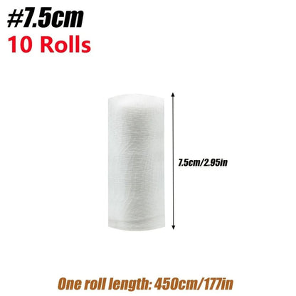 Breathable Gauze Bandage Rolls Flexible Multipurpose Wrap 8