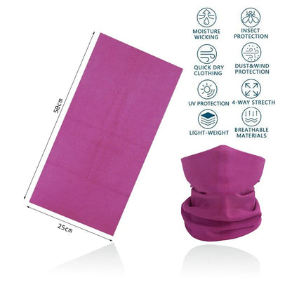 Breathable Neck Gaiter Dustproof Quick Dry Head Scarf For Outdoor Activities 16