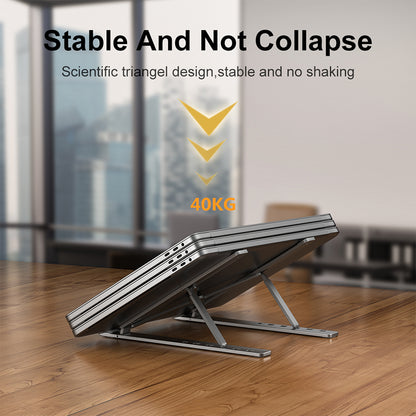 Adjustable Laptop Stand Portable Notebook Holder Cooling Bracket Fold Able Nonslip Laptop Riser 4