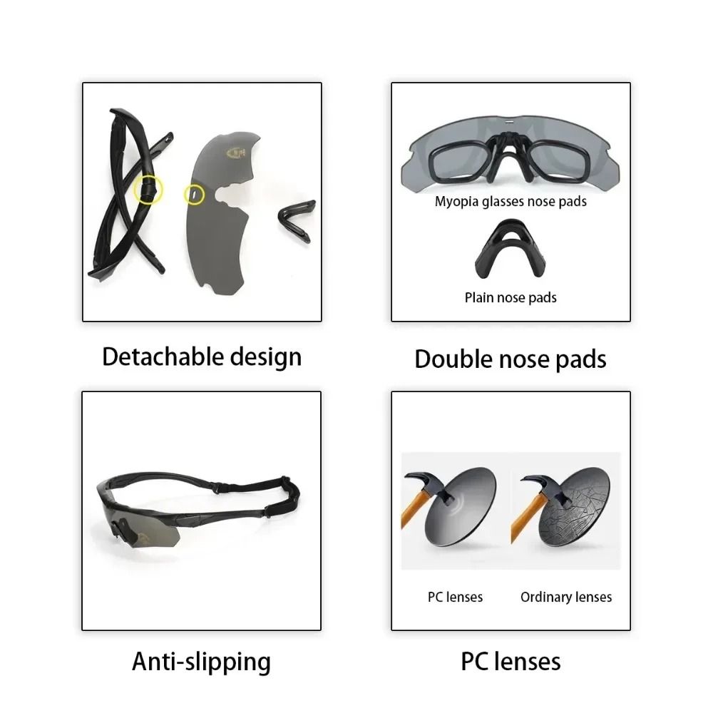 Military Tactical Goggles For Airsoft And Outdoor Sports 3
