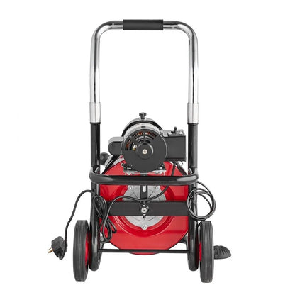 Portable Drain Cleaning Machine Drain Cleaner Machine Auto Feed Sewer Snake Auger On Wheels Airacti 9