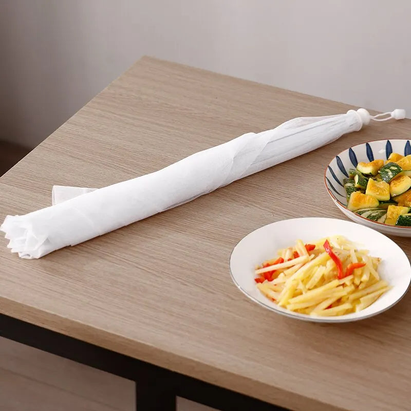 Washable Folding Food Cover Mesh, Insect Proof Protective Dish Cover, Durable Plastic Table Food Shield
