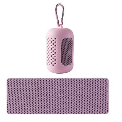 Portable Cooling Towel With Silicone Case For Sports And Outdoor Activities 9