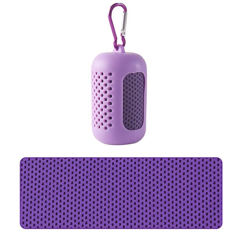 Portable Cooling Towel With Silicone Case For Sports And Outdoor Activities 10