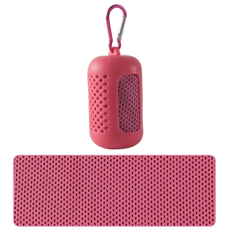 Portable Cooling Towel With Silicone Case For Sports And Outdoor Activities 12