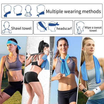 Portable Cooling Towel With Silicone Case For Sports And Outdoor Activities 2