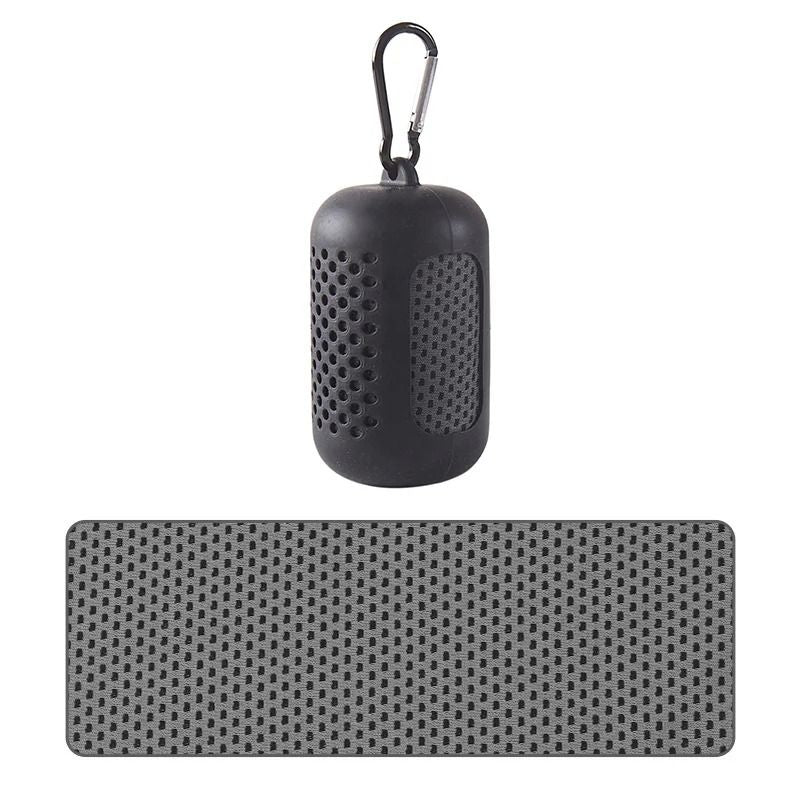 Portable Cooling Towel With Silicone Case For Sports And Outdoor Activities 7