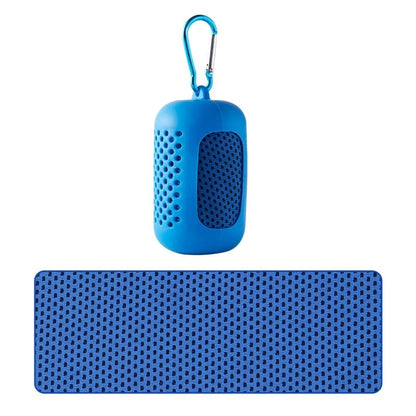 Portable Cooling Towel With Silicone Case For Sports And Outdoor Activities 8
