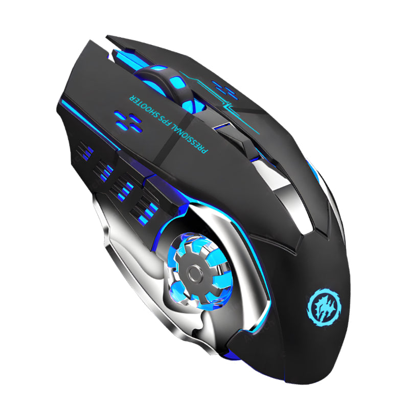 Rechargeable Wireless Gaming Mouse, Silent Bluetooth Computer Mouse, USB Backlight PC Gamer Mouse for Laptop and Desktop