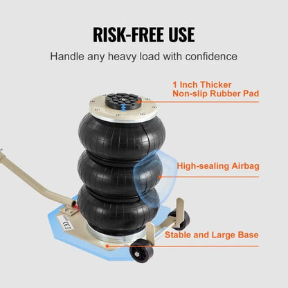 Airbag Jack Triple Bag Air Jack Air Jack With Six Steel Pipes Fast Lifting Long Handles 5