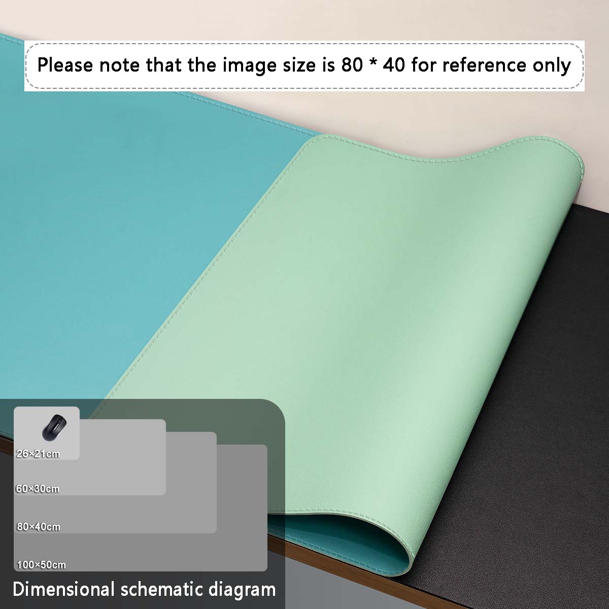 Mouse Pad Large Size Office Desk Protector Mat Leather Waterproof Desktop Keyboard Desk Pad Gaming Mouse pad PC
