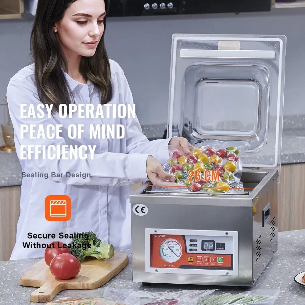 Chamber Vacuum Sealer Kitchen Packaging Machine Excellent Sealing Effect Pump Rate Fruit Saver 6
