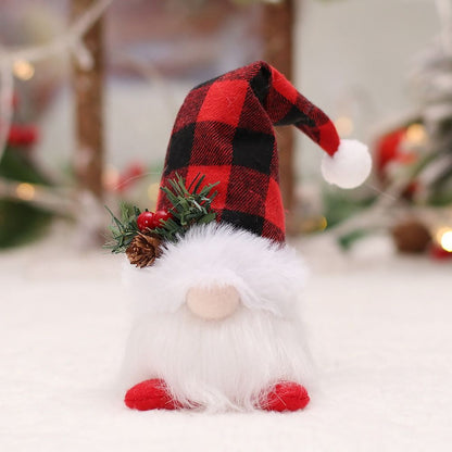 Plush Merry Christmas Gnome Doll, LED Light Elf Santa, Snowman Deer, Faceless Gnomes, Xmas Party Supplies, Home Decor