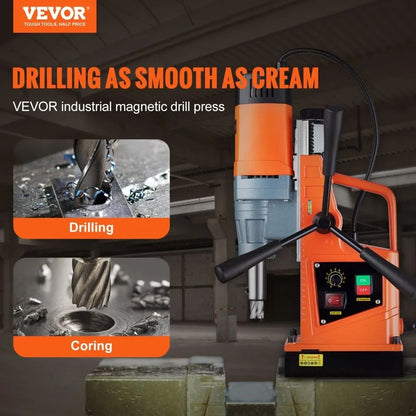 Magnetic Drill Portable Electric Mag Drill Press Boring Diameter  RPM Variable Speed Drilling Machi 1