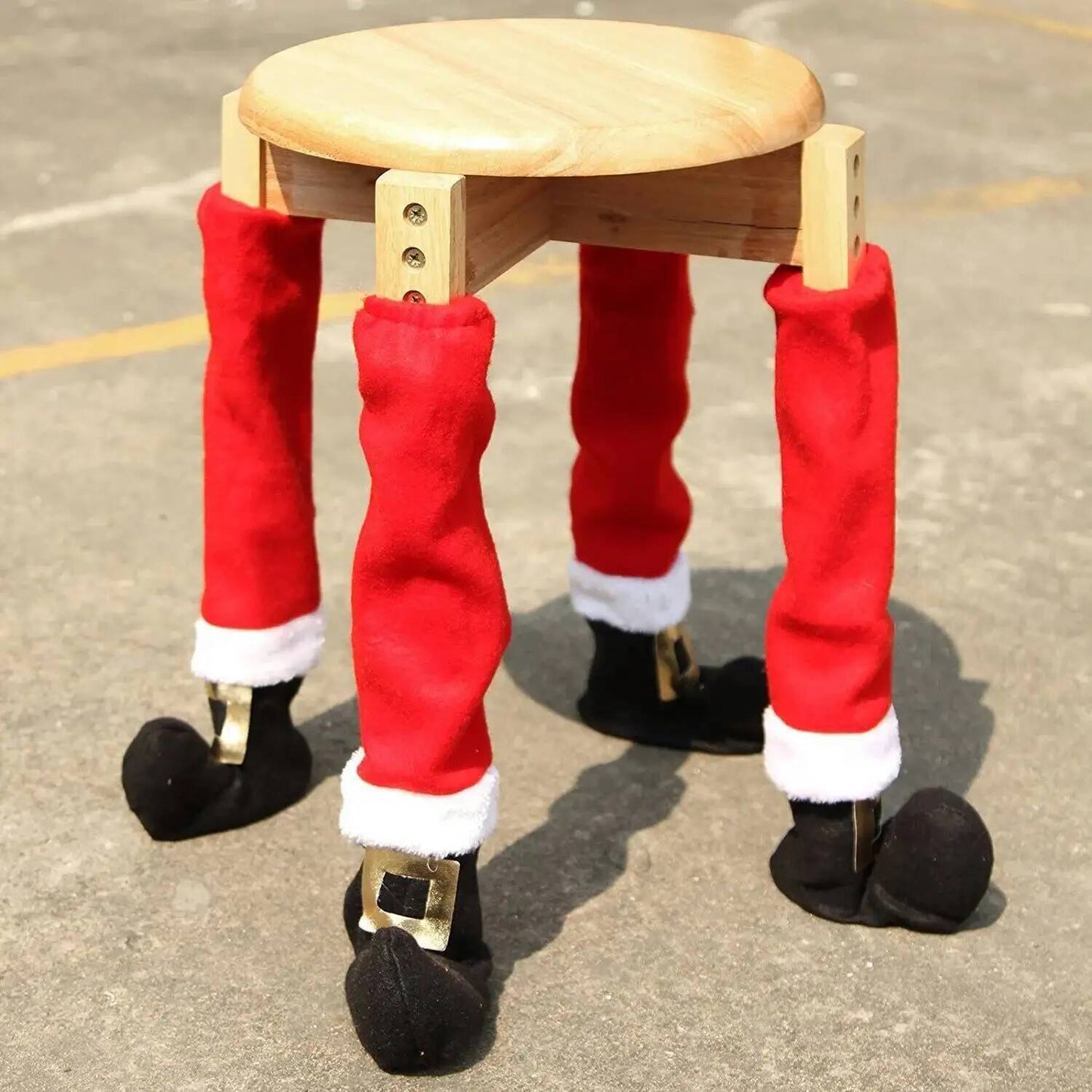 Christmas Decorations Dining Chair Cover Table Feet Protector Christmas Table Foot Socks Home Party 5