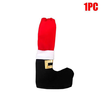 Christmas Decorations Dining Chair Cover Table Feet Protector Christmas Table Foot Socks Home Party 6