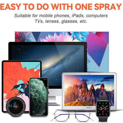 Microfiber Screen Cleaner Spray Bottle, Mobile Phone, Tablet, Computer, Microfiber Cloth Cleaning Wipes