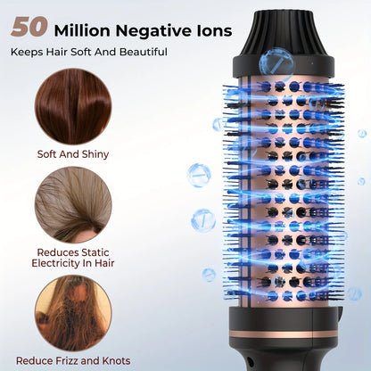 Valentine Gift Electric Hair Brushes, Heated Anti-Scald Thermal Brush, Professional Hair Curler Straightener Hot Comb