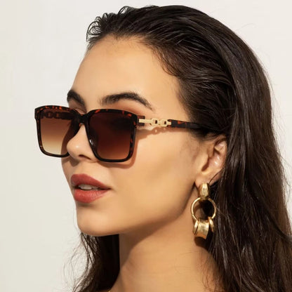 Womens Square Fashion Sunglasses with UV400 Protection