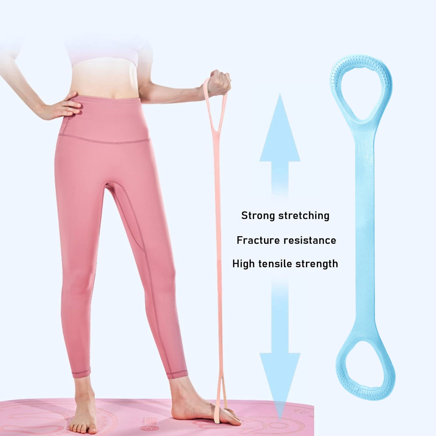 Elastic Training Band, Fitness Workout Resistance Band, Back Shoulder Arm Exercise, Yoga Pilates Physical Therapy